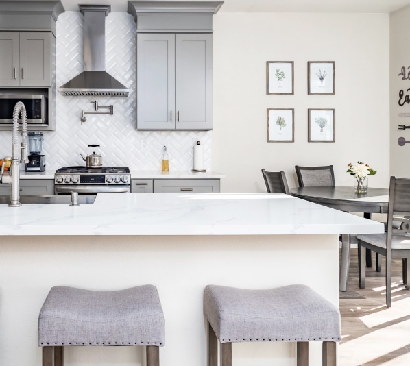 Kitchen Remodel in Gray Tones Sacramento CA 95839