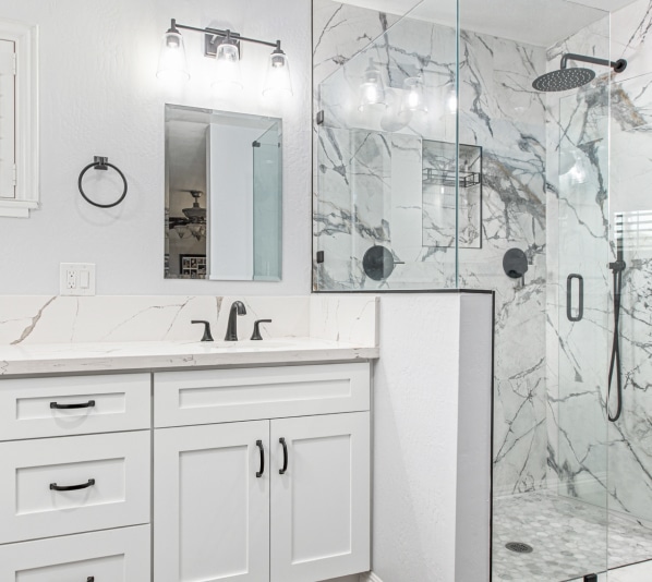 Perfect Marble Bathroom Remodel Sacramento CA 95835