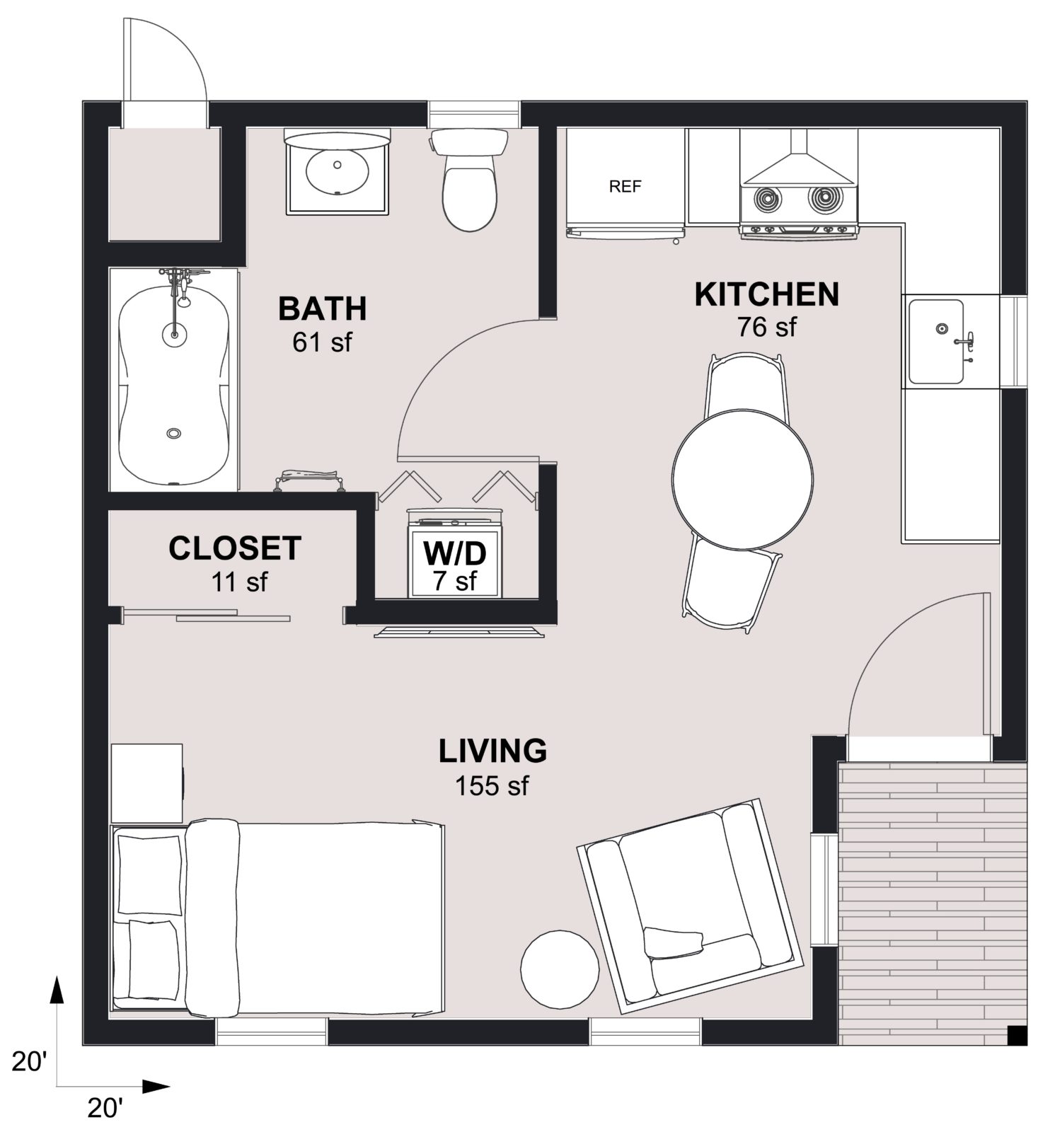 Sacramento City Plan 1Floor Plan