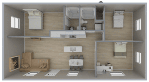 XL-1175: 3 Bedroom 1175 SF ADU Preview Image