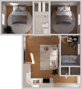 XL-749: 3 Bedroom 749 SF ADU Preview Image