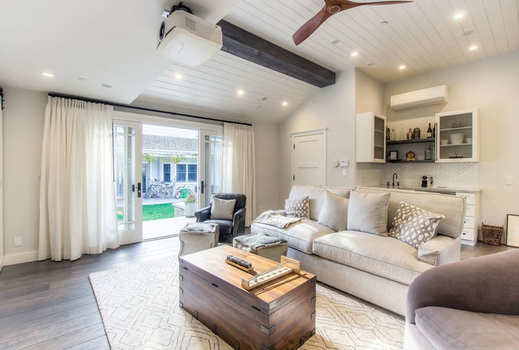 Vaulted Ceiling Garage Conversion: ADU Living Space in Sacramento